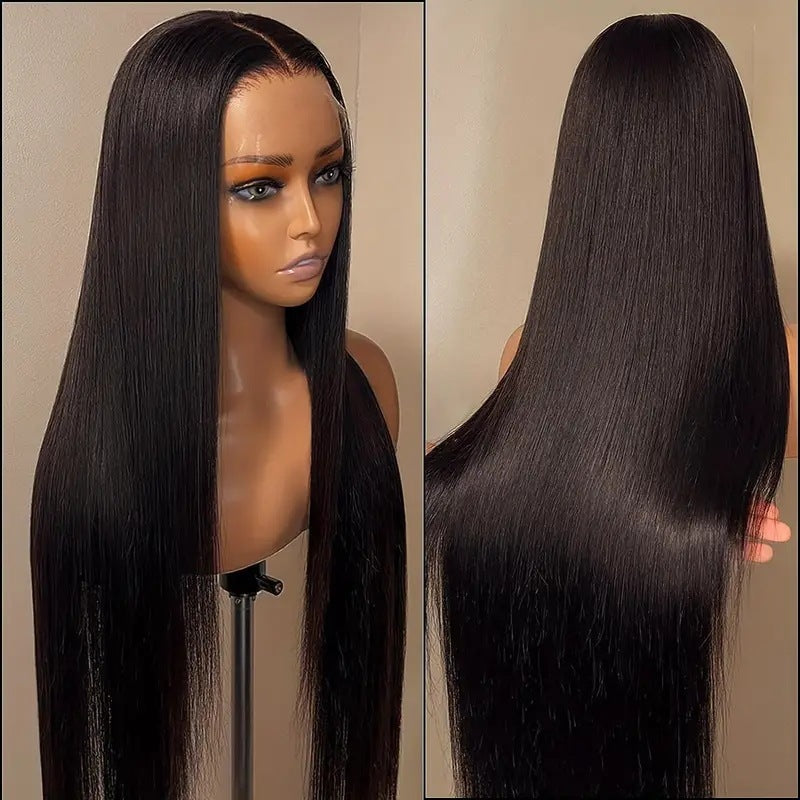 Synthetic Long Straight Front Lace Wig