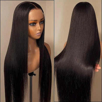 Synthetic Long Straight Front Lace Wig