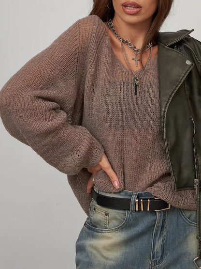 Womens Knitted Sun Protection Shirt