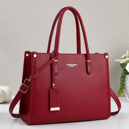 Large Capacity Elegant Soft Leather Handbag Crossbody Shoulder Bag