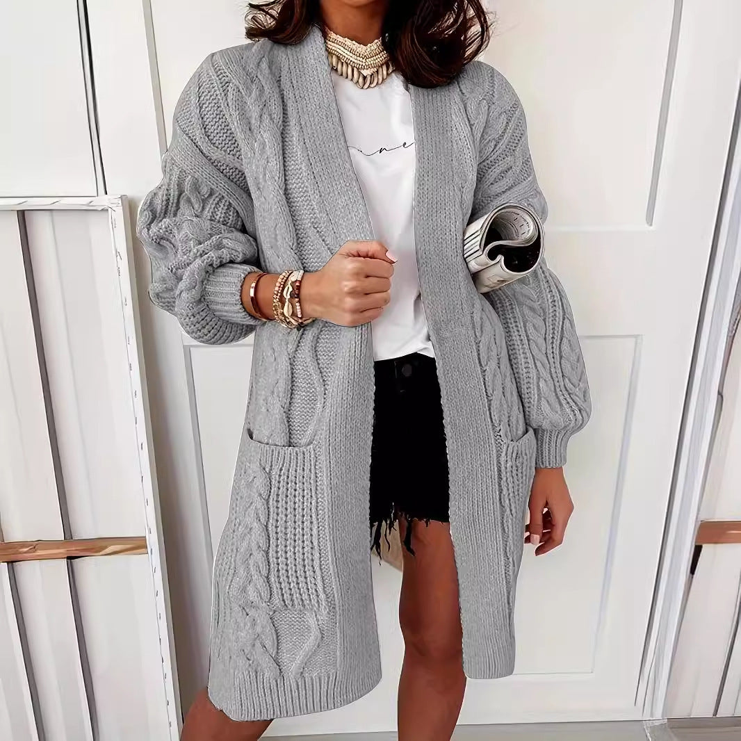 Plus Size Casual Gebreide Cardigan