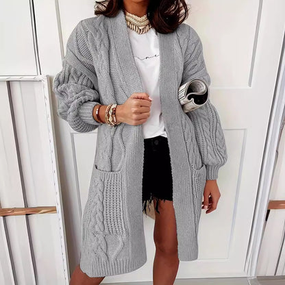 Plus Size Casual Gebreide Cardigan