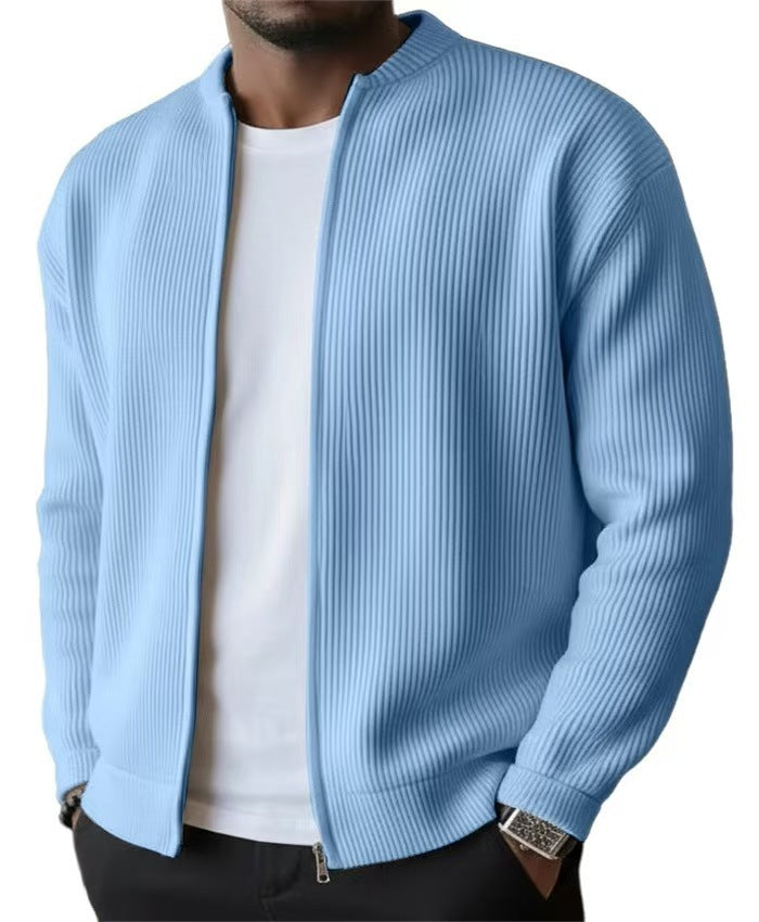 Mens Casual Corduroy Long Sleeve Jacket