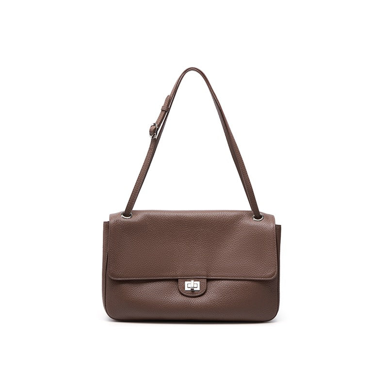 Top Grain Cowhide Leather Messenger Crossbody Shoulder Bag
