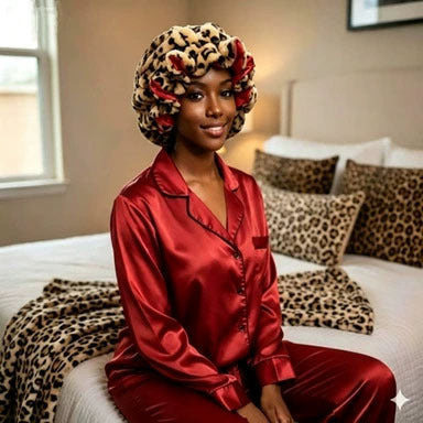 Leopard Print Plush Hair Headband with Bow