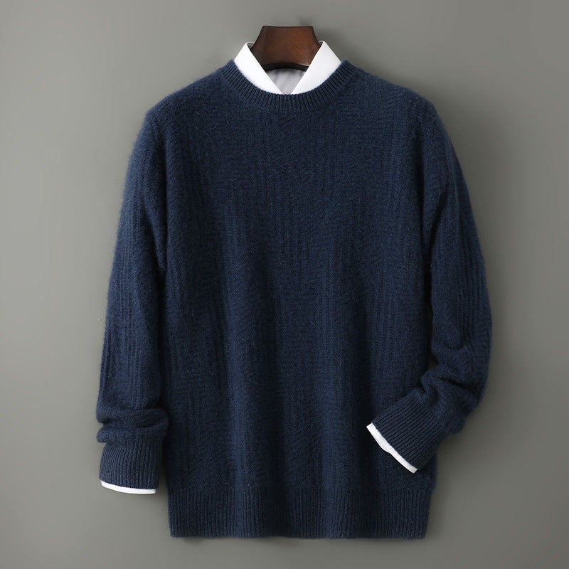 Merino Wool Jacquard Sweater Men