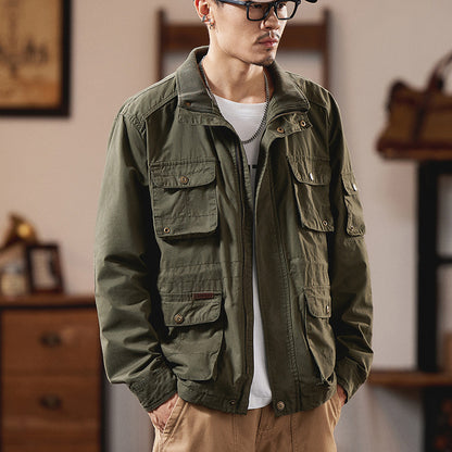 Mens Workwear Multi-Pocket Jacket