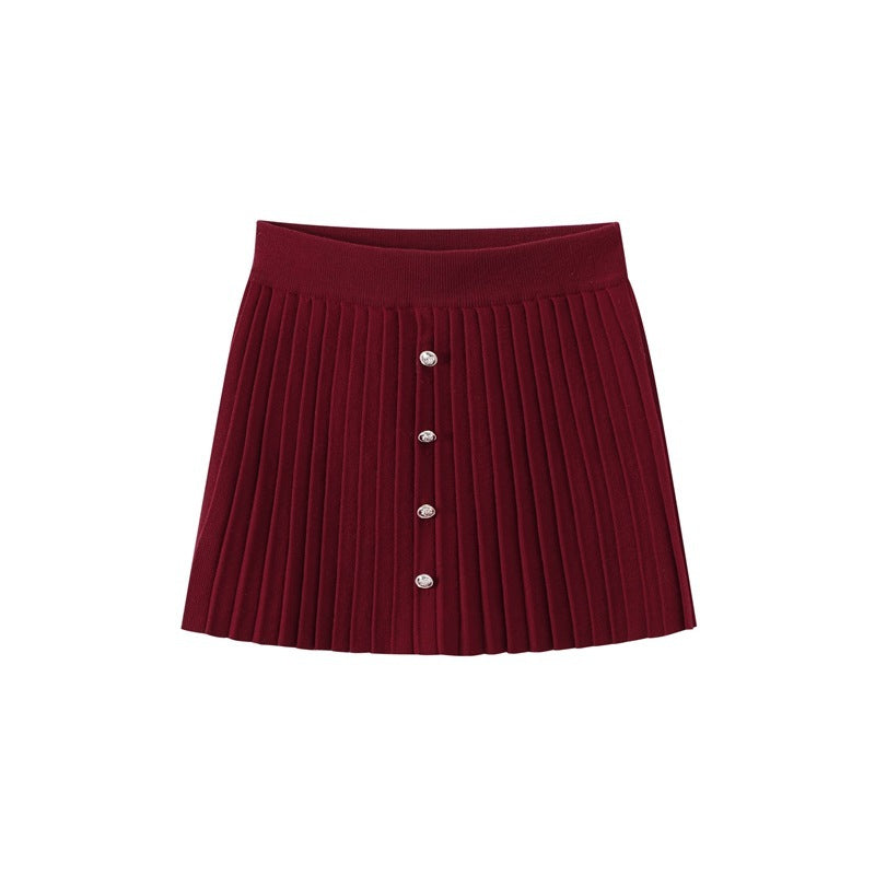 Hoge taille krimp A-lijn rokpak elegante rokoutfit