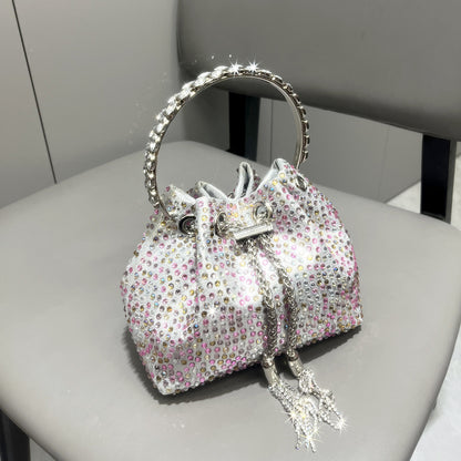 Diamond Crystal Bucket Bag