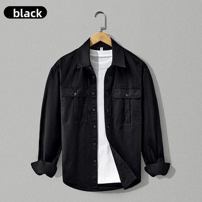 Men Pure Cotton Thickened Casual Cardigan