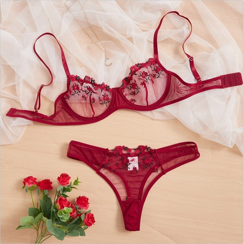 Lace Mesh Lingerie Set