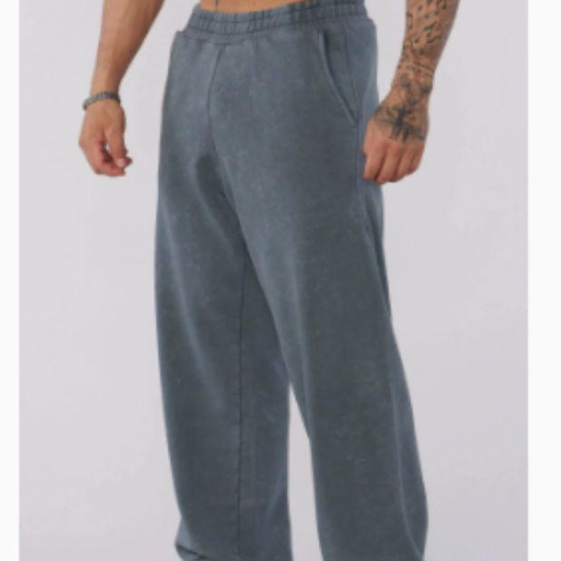 Men?s Loose Fit Straight-Leg Jogger Cotton Gym Pants