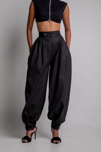 Hoge taille ballon jeans