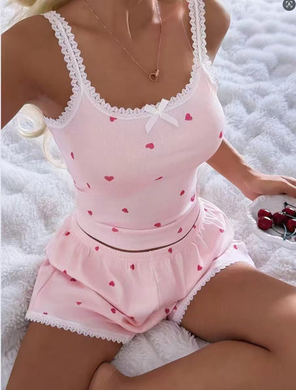 Women's Cotton Camisole and Shorts Sleepwear Set
