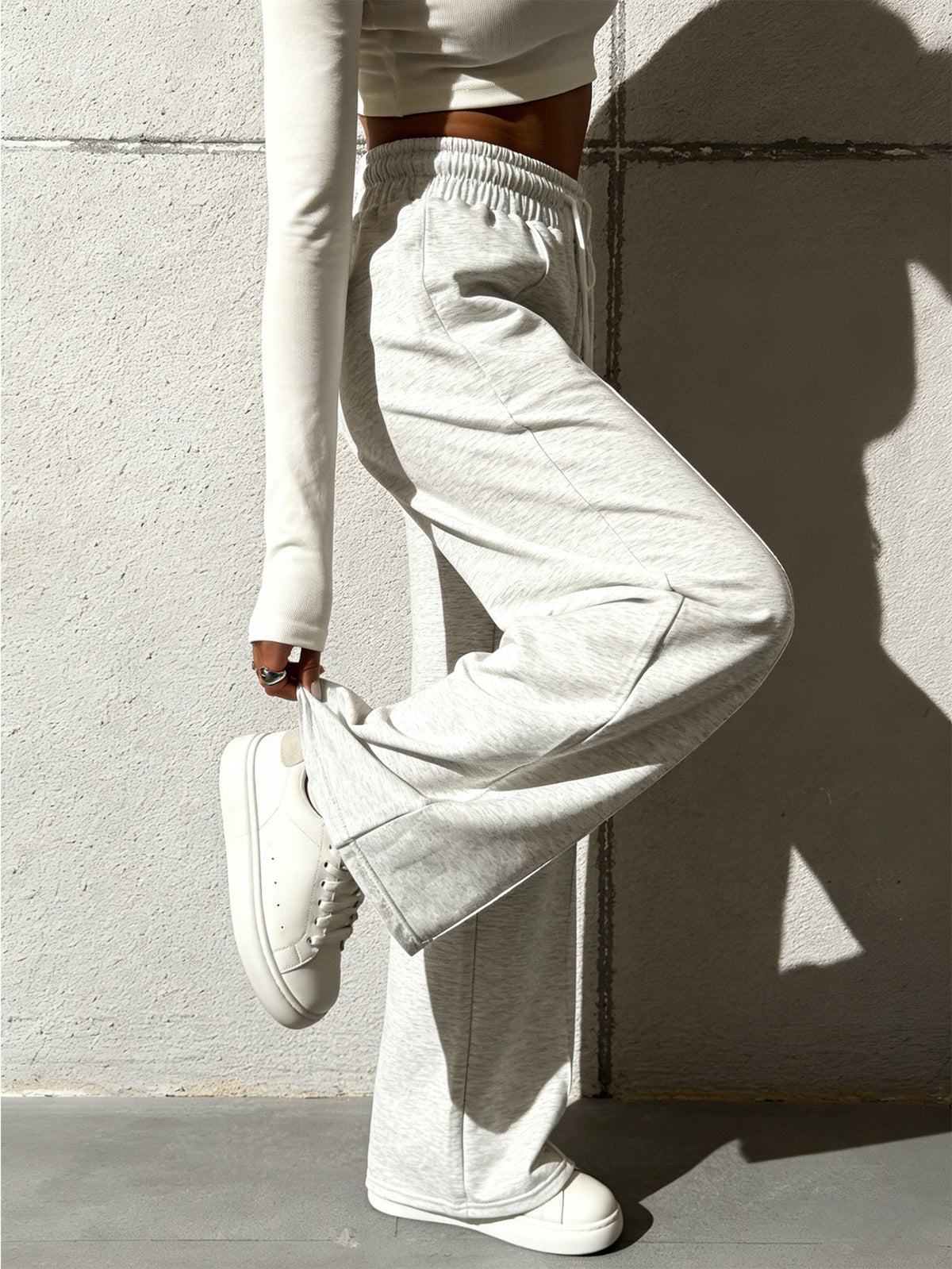 Womens High Waist Wide Leg Pants
