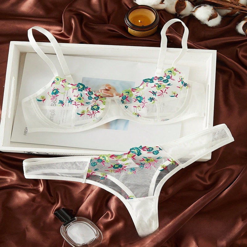 Lace Mesh Lingerie Set