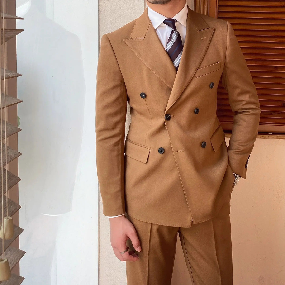Classic Men's Suit with Trousers