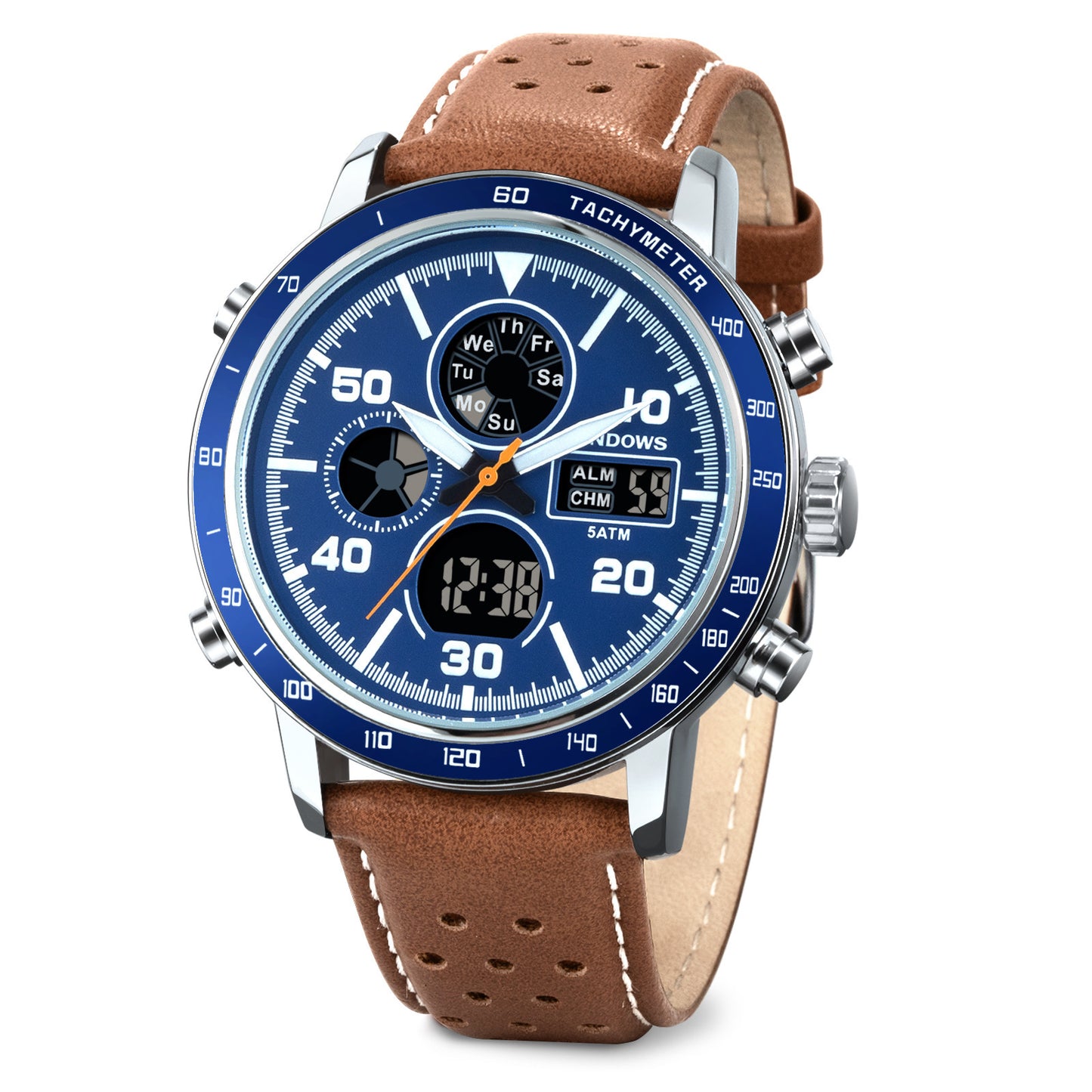 Chronograph Alarm Clock LED Business Multifunctional Electronic Watch