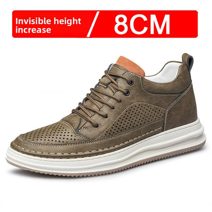 Men's Invisible Height Increasing Casual Sneakers Thick Sole Shoes