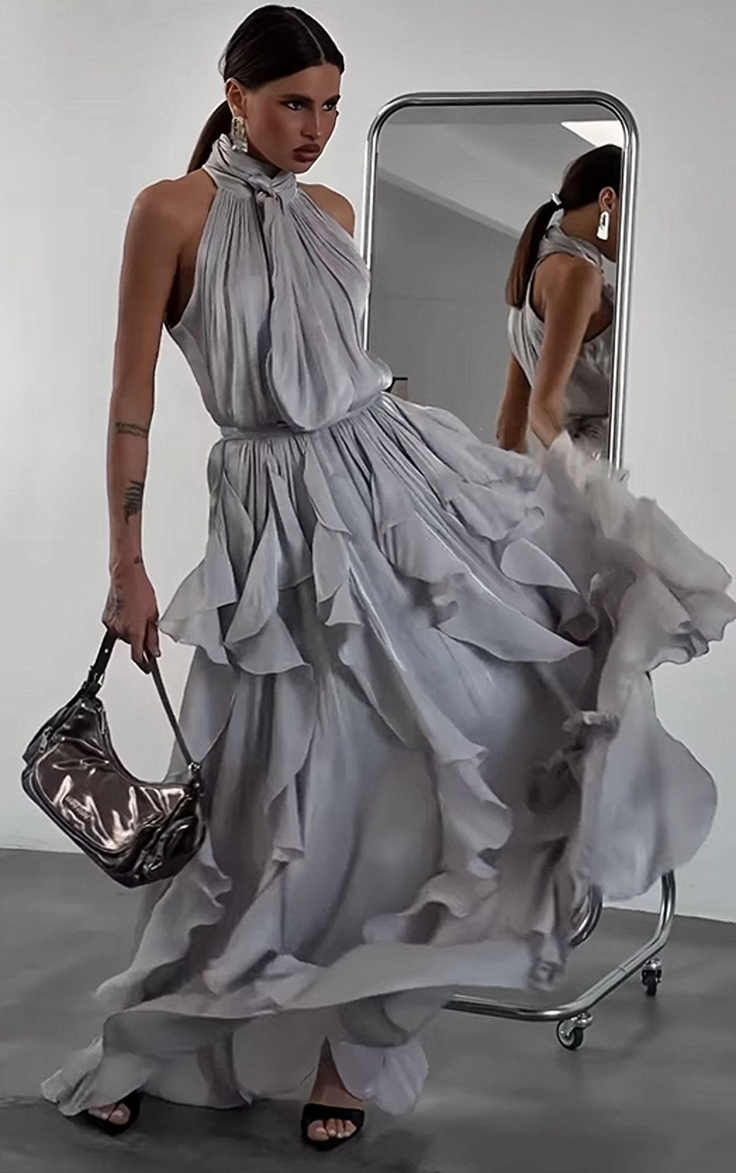 French Elegant Layered Cake Dress
