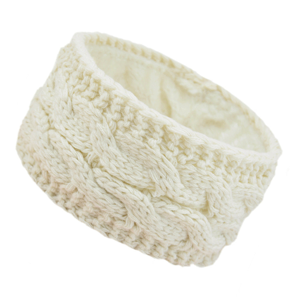Fluwelen Wol Gebreide Hoofdband