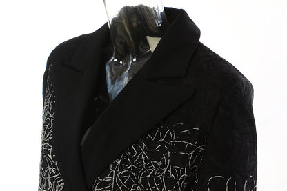 Modieuze casual kostuumjas met print