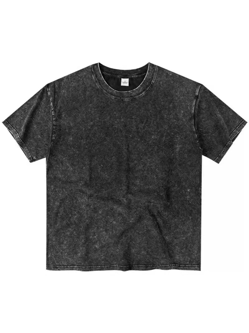Pure Cotton Washed Batik Retro T-Shirt