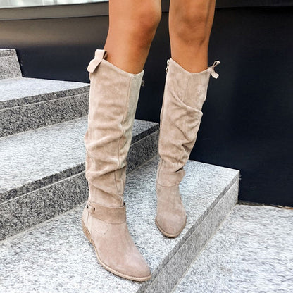 Suede High-Top Women's Boots