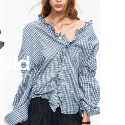 Retro Plaid Sun Protection Shirt