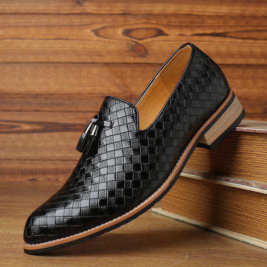Carefully Selected Men's Versatile British-Style Black Professional Casual Leather Shoes, Soft-Soled Men's Shoes, Business Formal Work Shoes