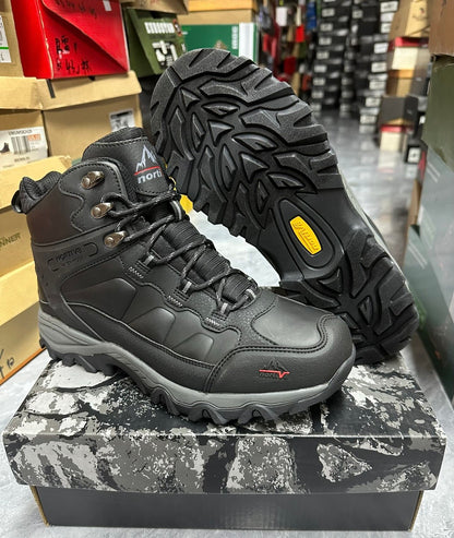 Men's Breathable Mid-High Top Outdoor Hiking Shoes with YKK Side Zipper
