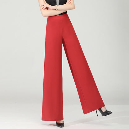 High-waisted wide-leg dance pants