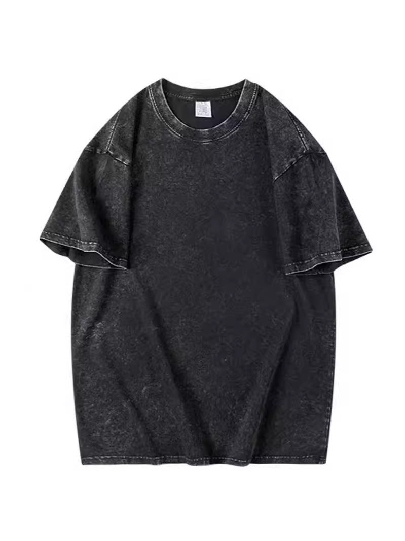 Pure Cotton Washed Batik Retro T-Shirt