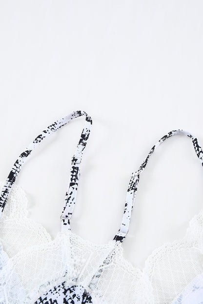 Stripe Lace Cami Tank