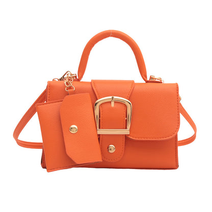 Candy Color Retro Small Square Crossbody Bag