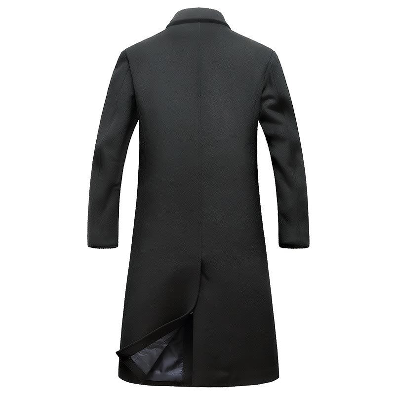Mens Wool Blend Overcoat