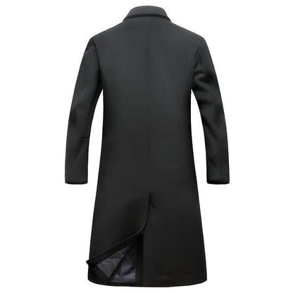 Mens Wool Blend Overcoat
