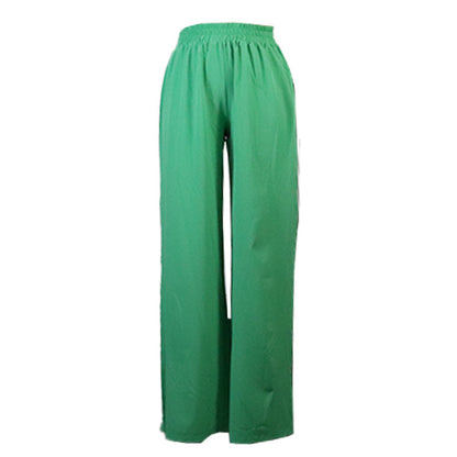 Dames effen overhemd en broekset