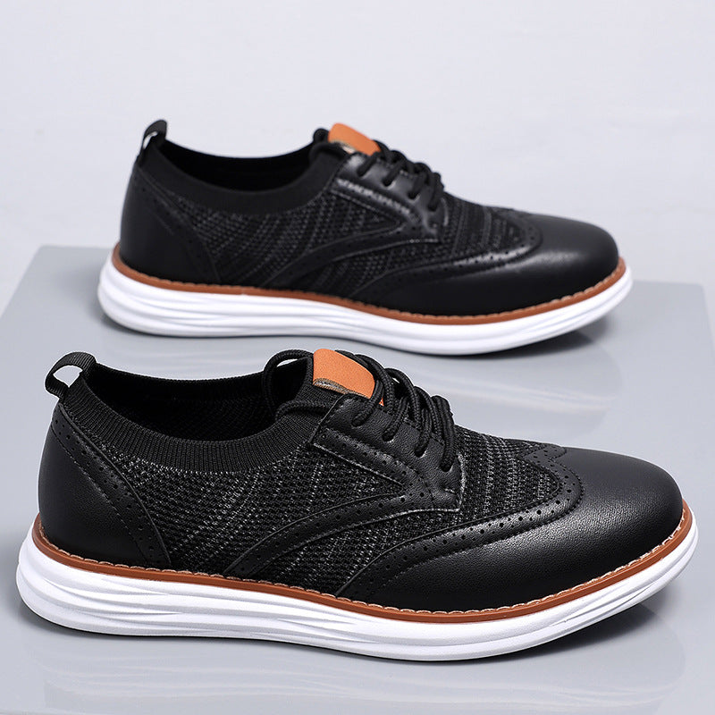 In-stock extra-large size 48 men's casual shoes, 2026 new British style, spring and autumn fashion single shoes, versatile casual shoes