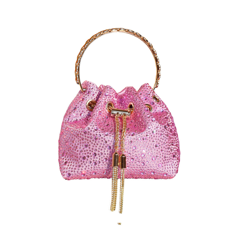 Diamond Crystal Bucket Bag