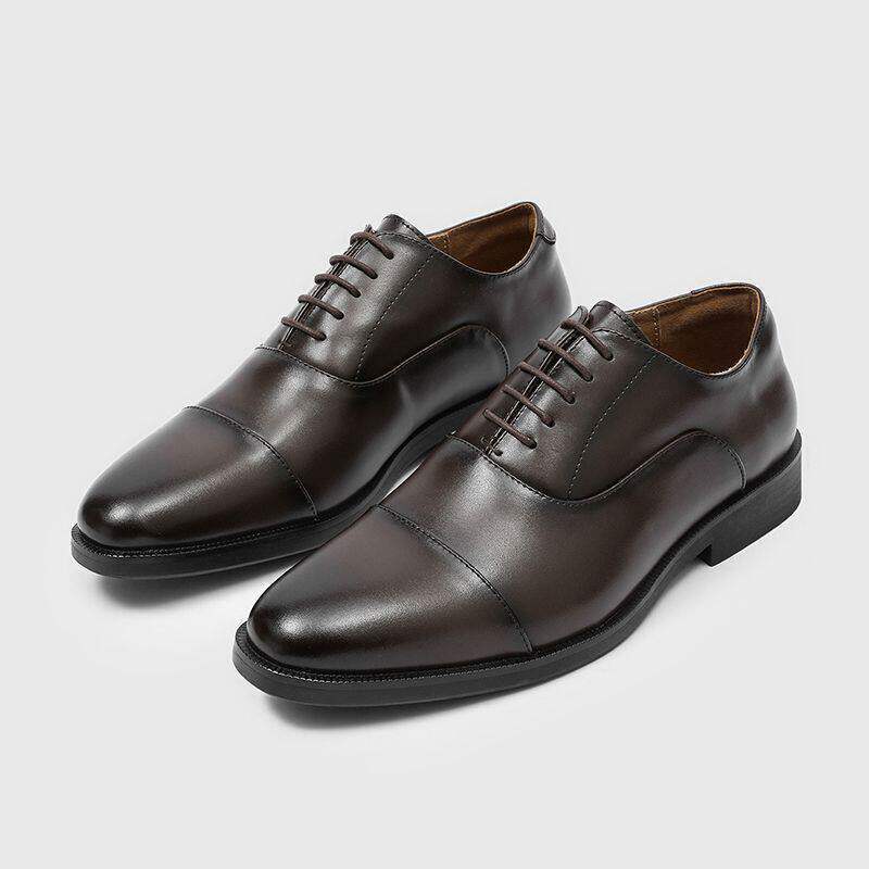 Classic Three-Strap Derby Oxford Shoes