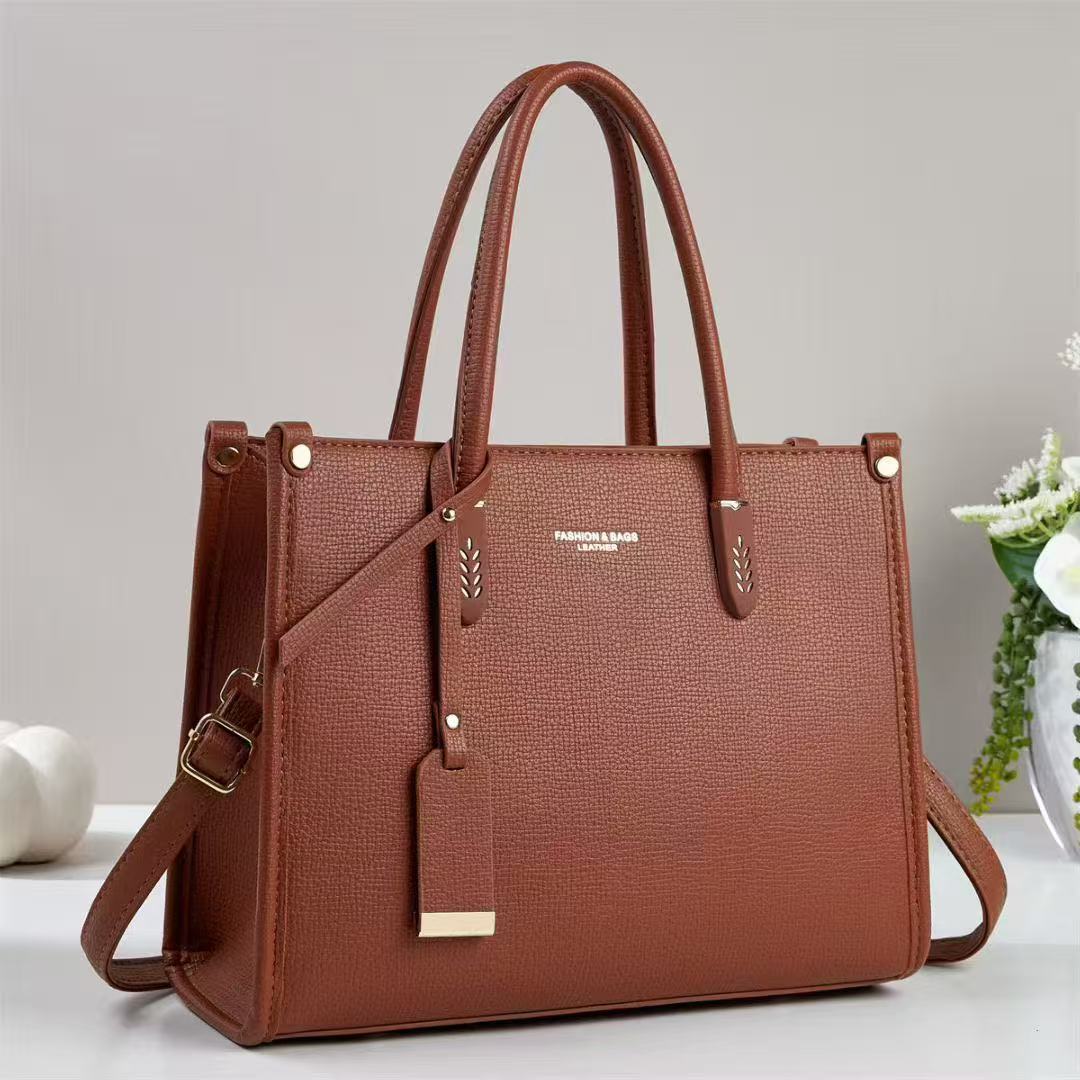 Large Capacity Elegant Soft Leather Handbag Crossbody Shoulder Bag