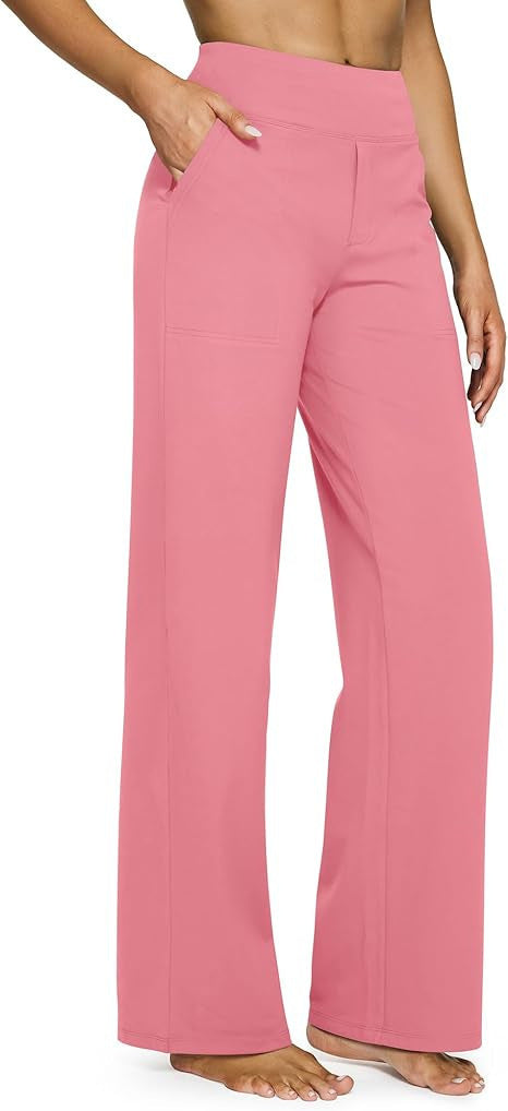 Casual High-Waisted Straight Pants Loose Pocket Yoga Pants