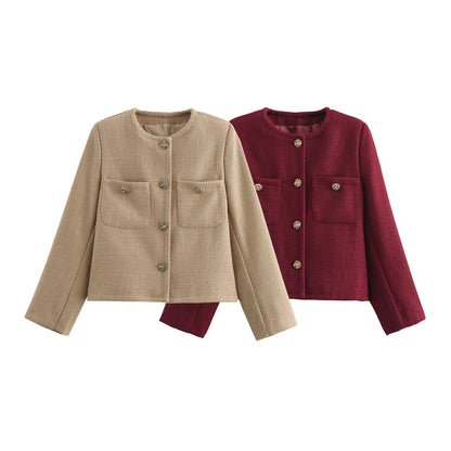 Tweed blazerjas voor dames