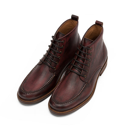 Retro Martin Boots Van Echte Koeienhuid