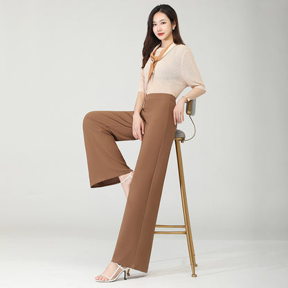 High-waisted wide-leg dance pants