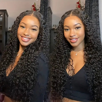 Long Curly Synthetic Hair Wig with Lace Front