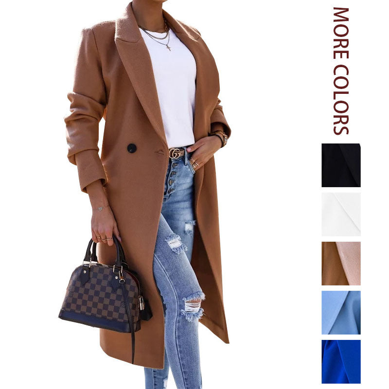 Split Woolen Coat