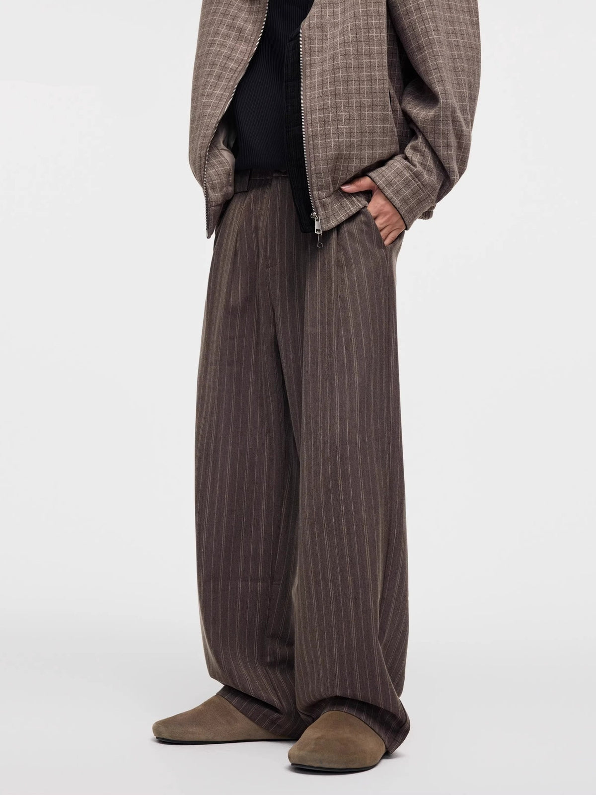 Retro Striped Loose Casual Pants for Men