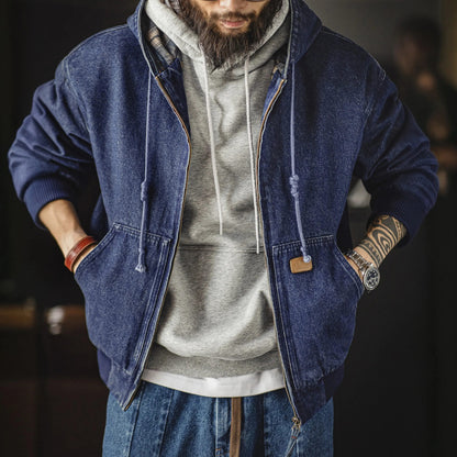 Workwear American retro washed coat